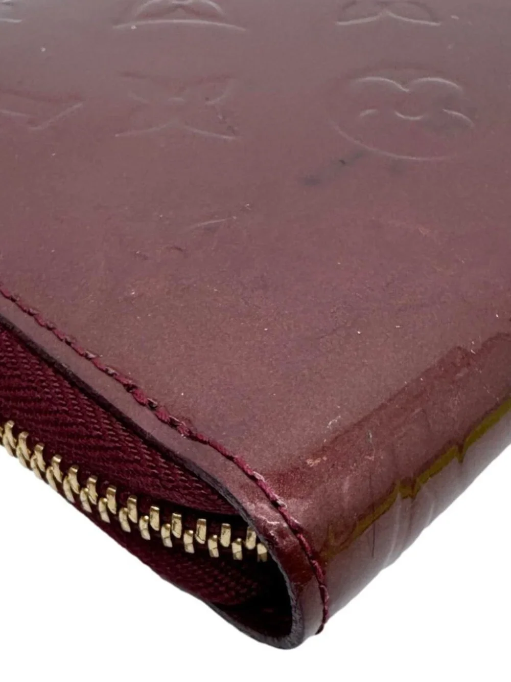 Louis Vuitton  Monogram Vernis Zippy Wallet Amarante